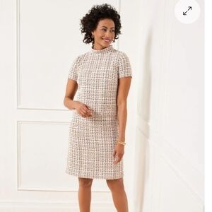 Talbots Multi-Color Tweed Midi Dress